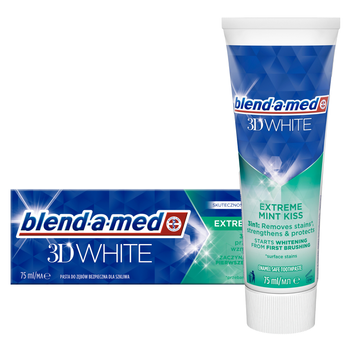 Blend-A-Med 3D White Extreme Mint Kiss pasta do zębów 75 ml